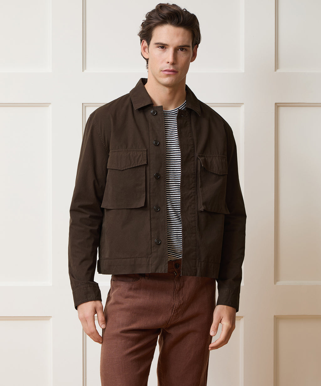 Garment-Dyed Poplin Jacket