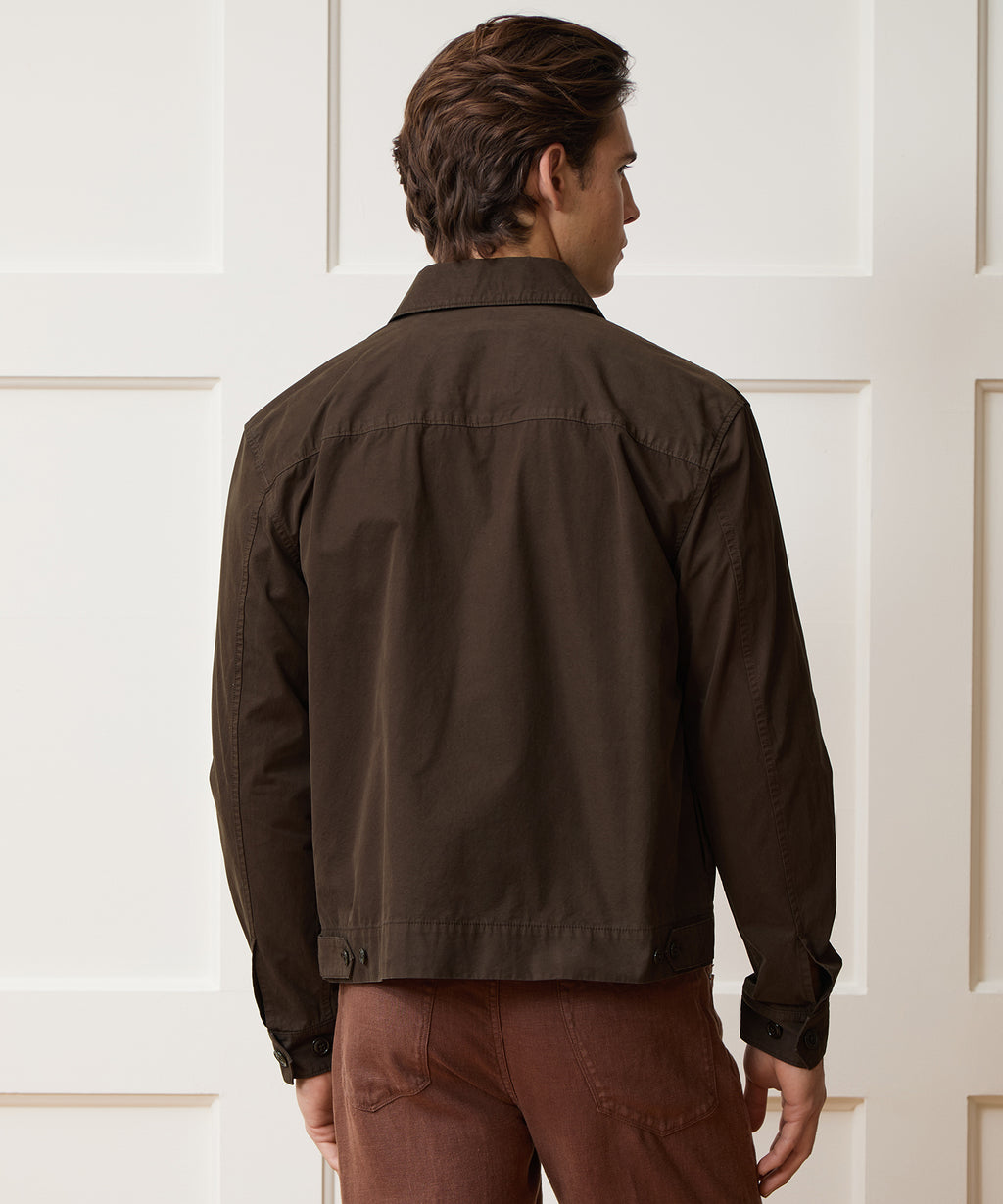 Garment-Dyed Poplin Jacket