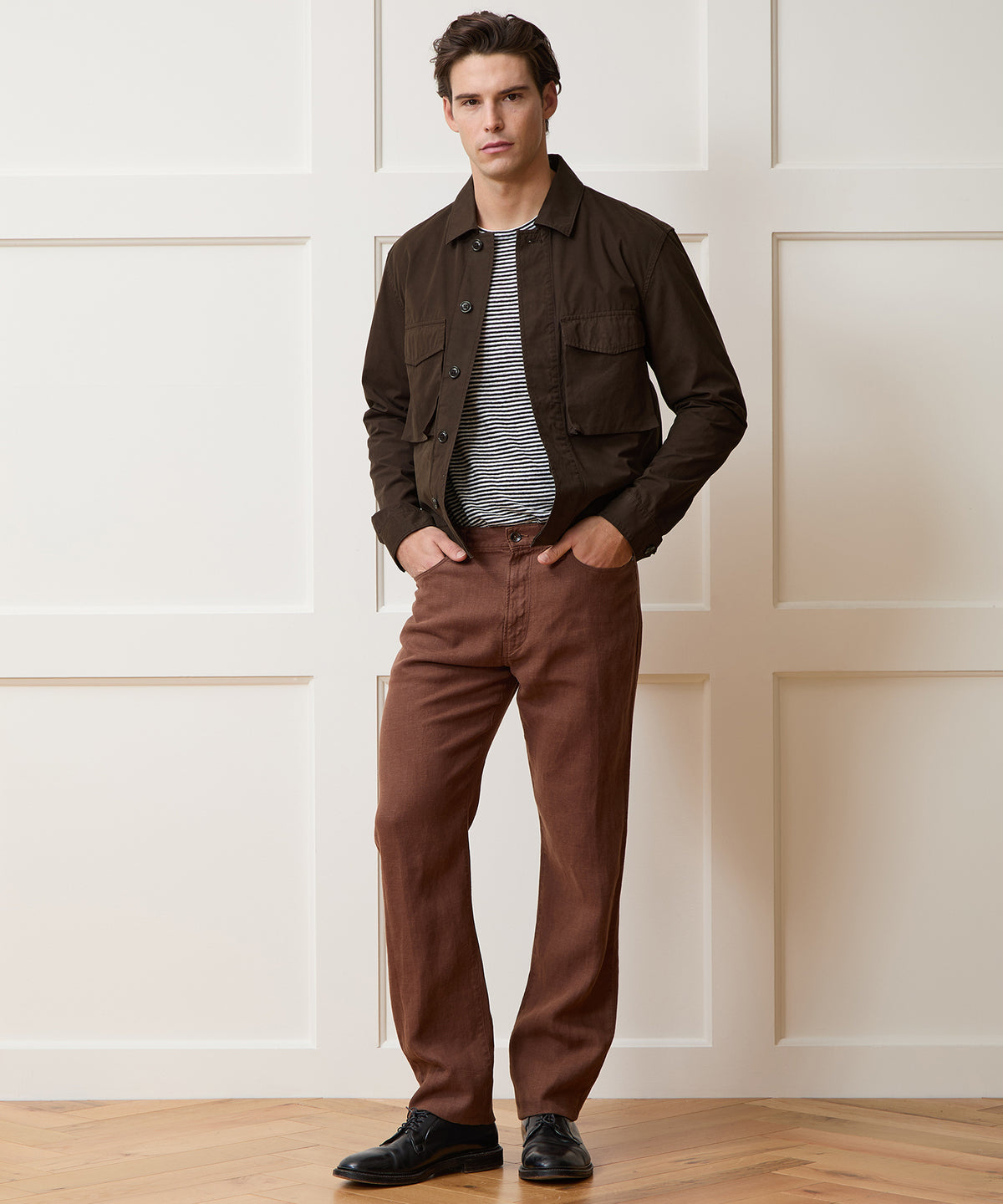 Garment-Dyed Poplin Jacket