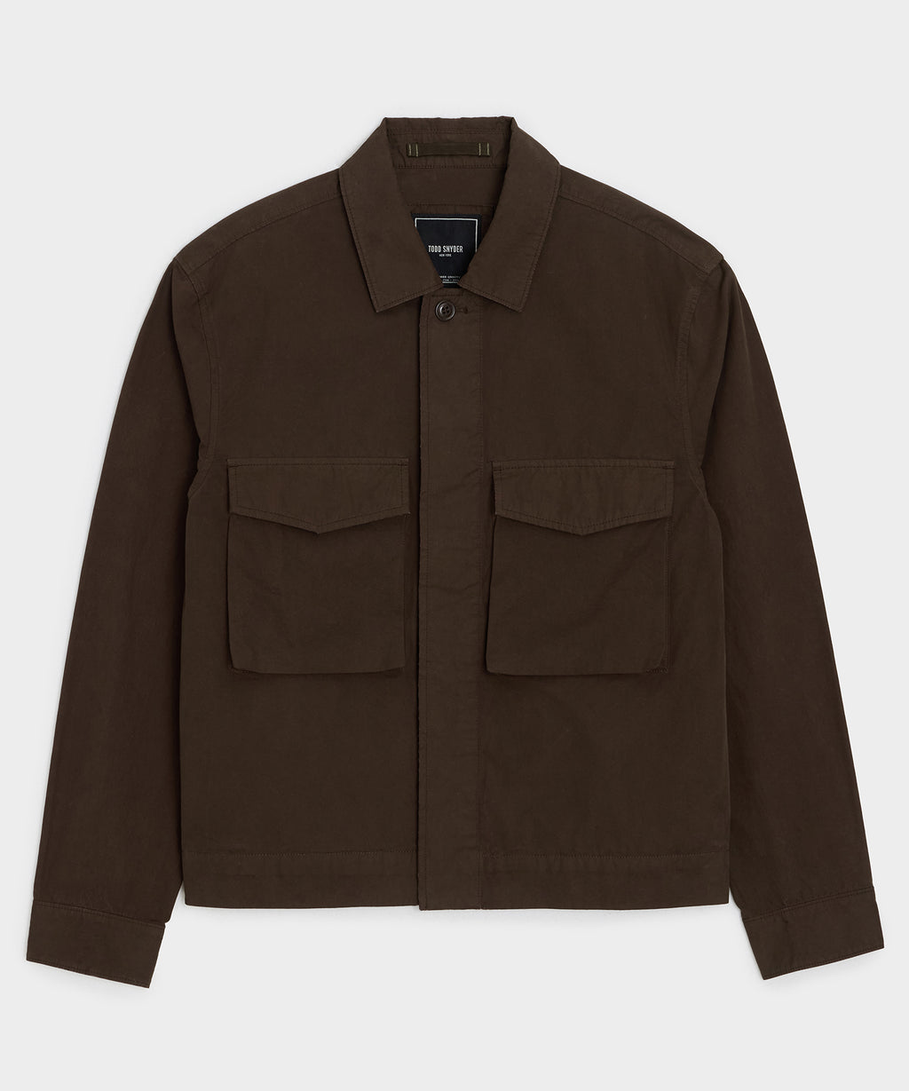 Garment-Dyed Poplin Jacket