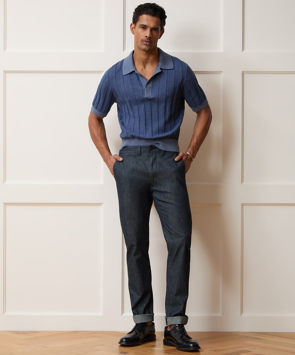 Straight Fit Chambray Favorite Pant