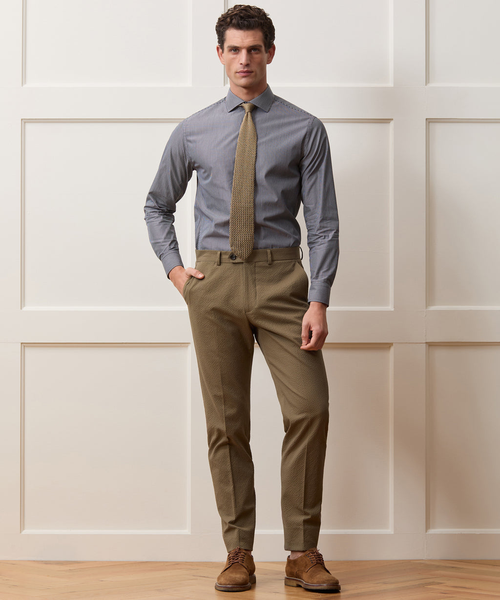 Italian Seersucker Sutton Trouser