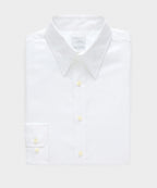 Italian Cotton-Linen Long Point Collar Dress Shirt