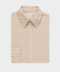 Italian Cotton-Linen Long Point Collar Dress Shirt