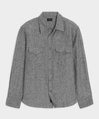 Flat lay of the Todd Snyder Linen Western Shirt.
