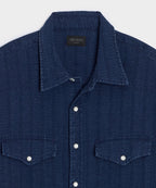 Denim Jacquard Western Shirt