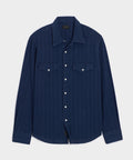 Denim Jacquard Western Shirt