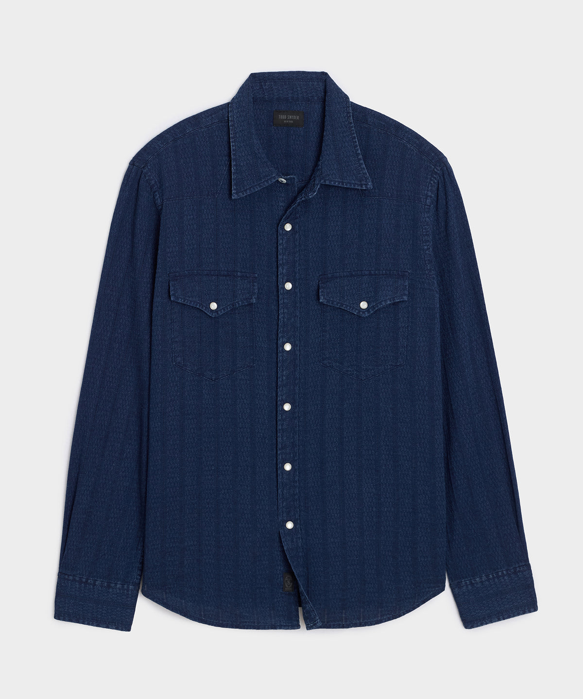 Denim Jacquard Western Shirt