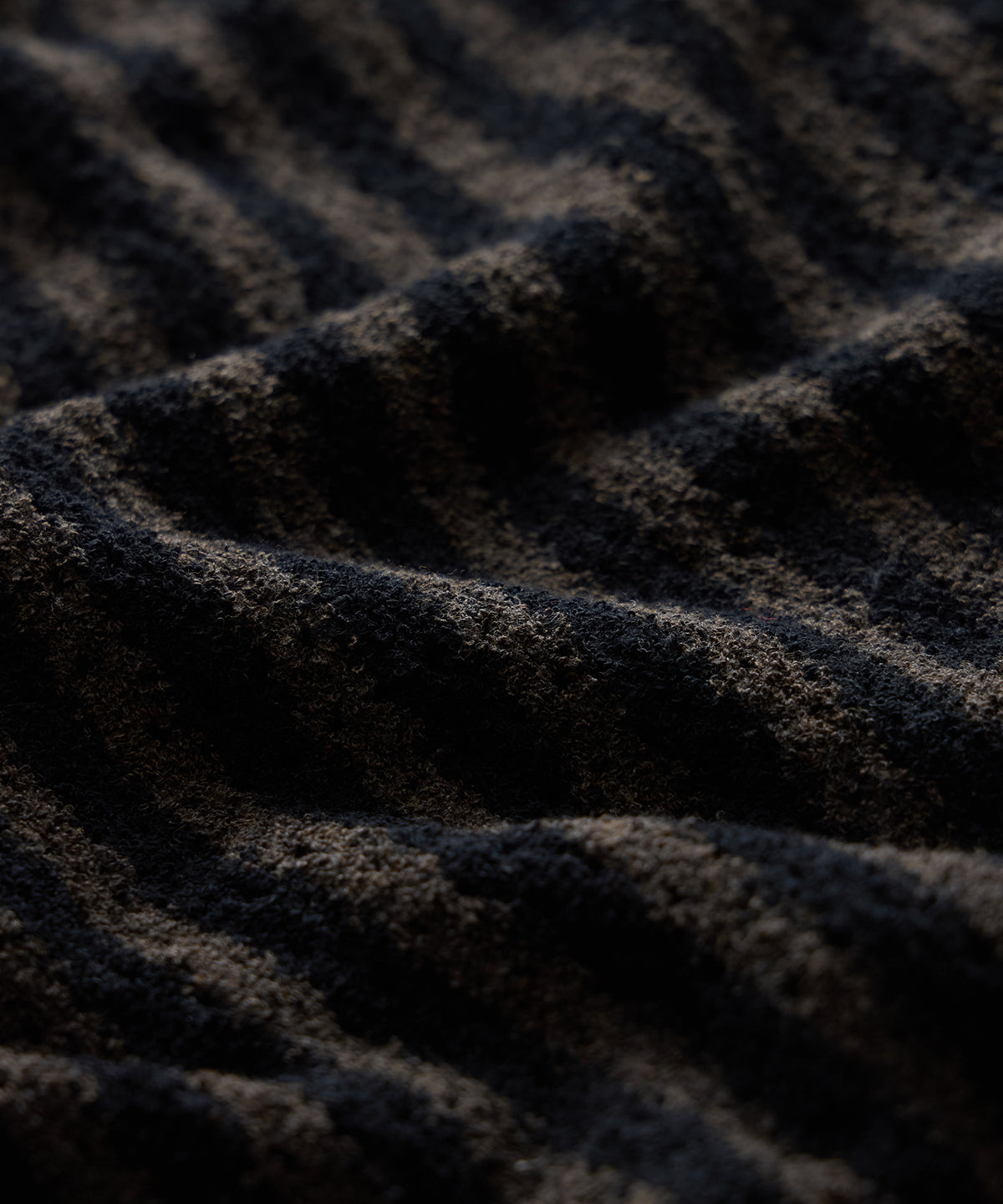 Striped Boucle Sweater Polo