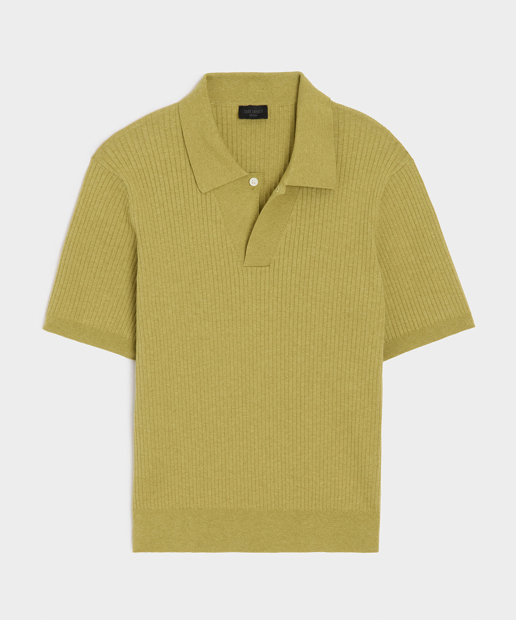 Cotton-Cashmere Sweater Polo