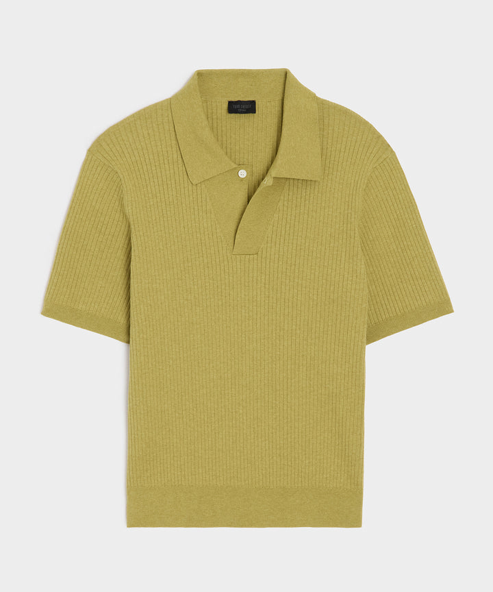 Cotton-Cashmere Sweater Polo