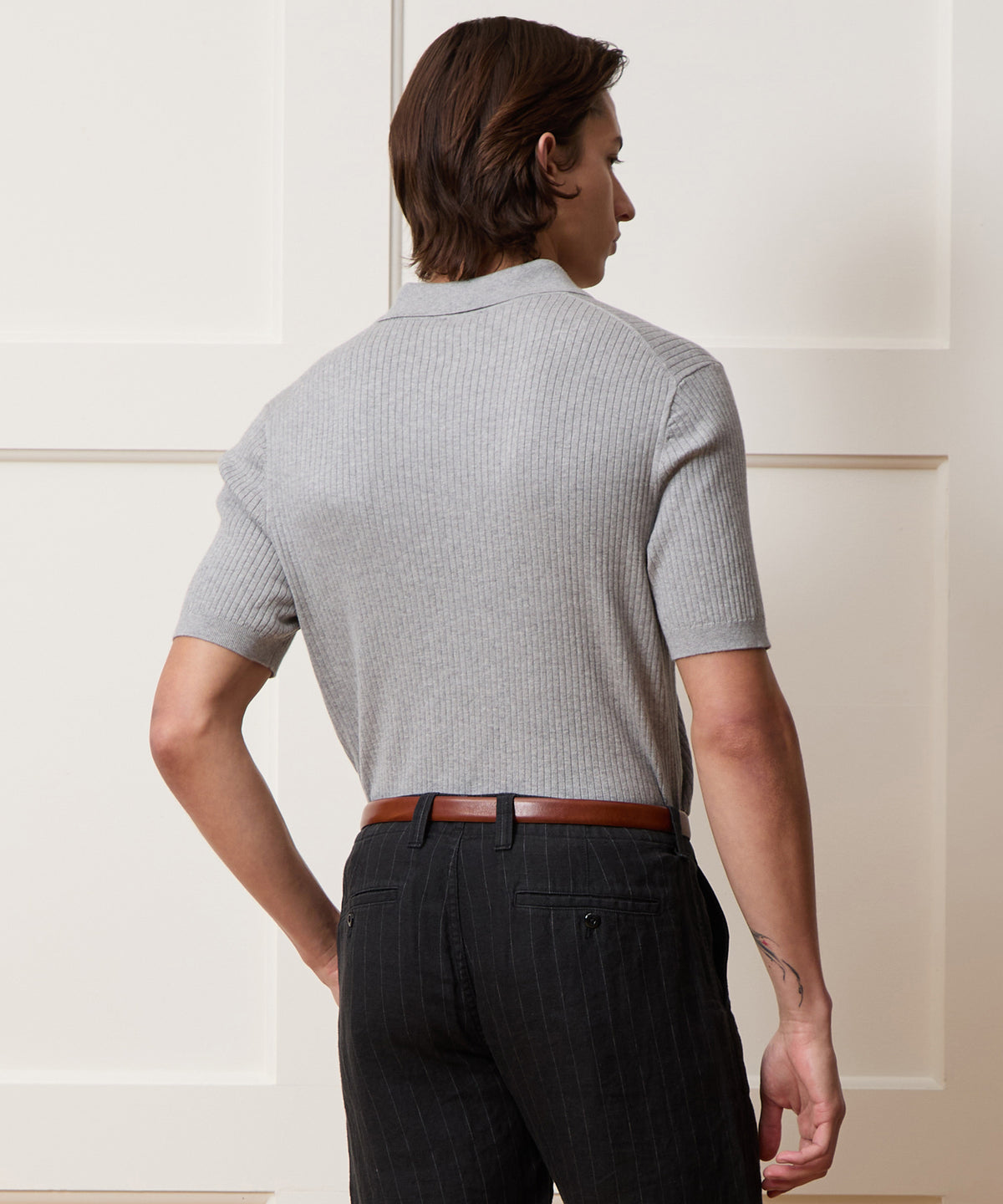 Cotton-Cashmere Sweater Polo