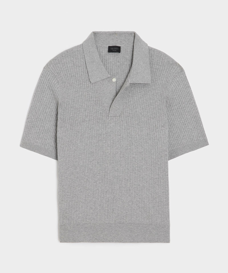 Cotton-Cashmere Sweater Polo