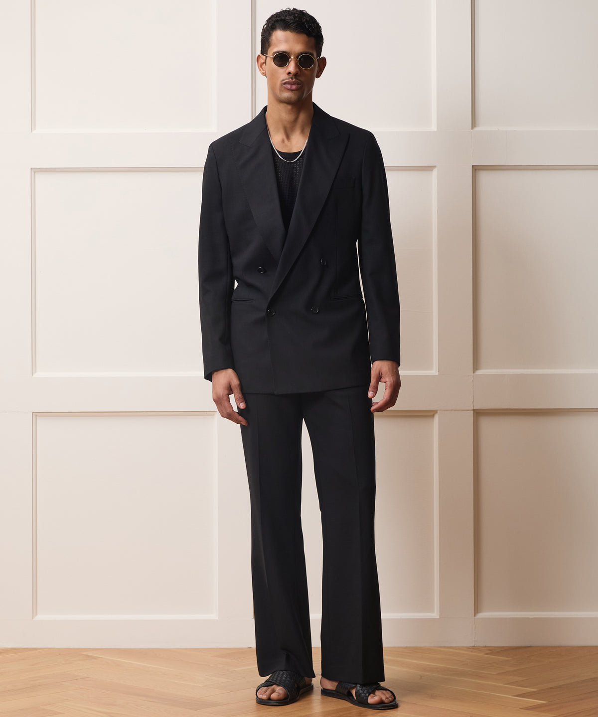 Italian Wool Double-Breasted Hollywood Jacket