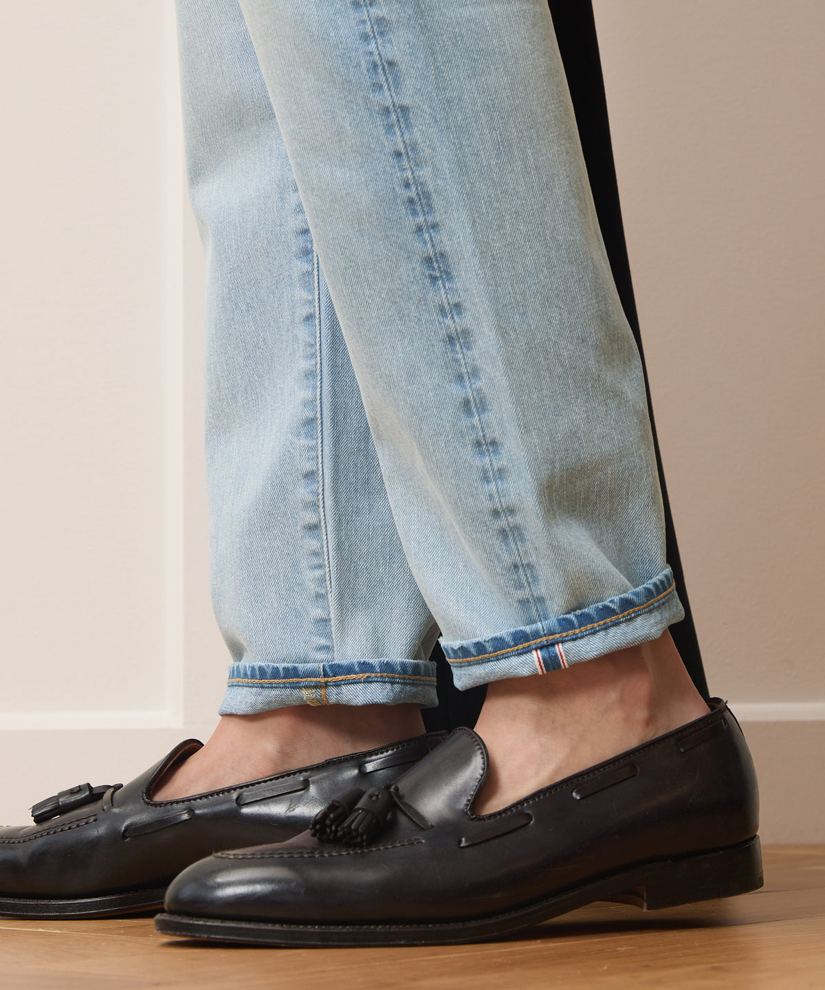 Slim Selvedge Jean in Light Indigo