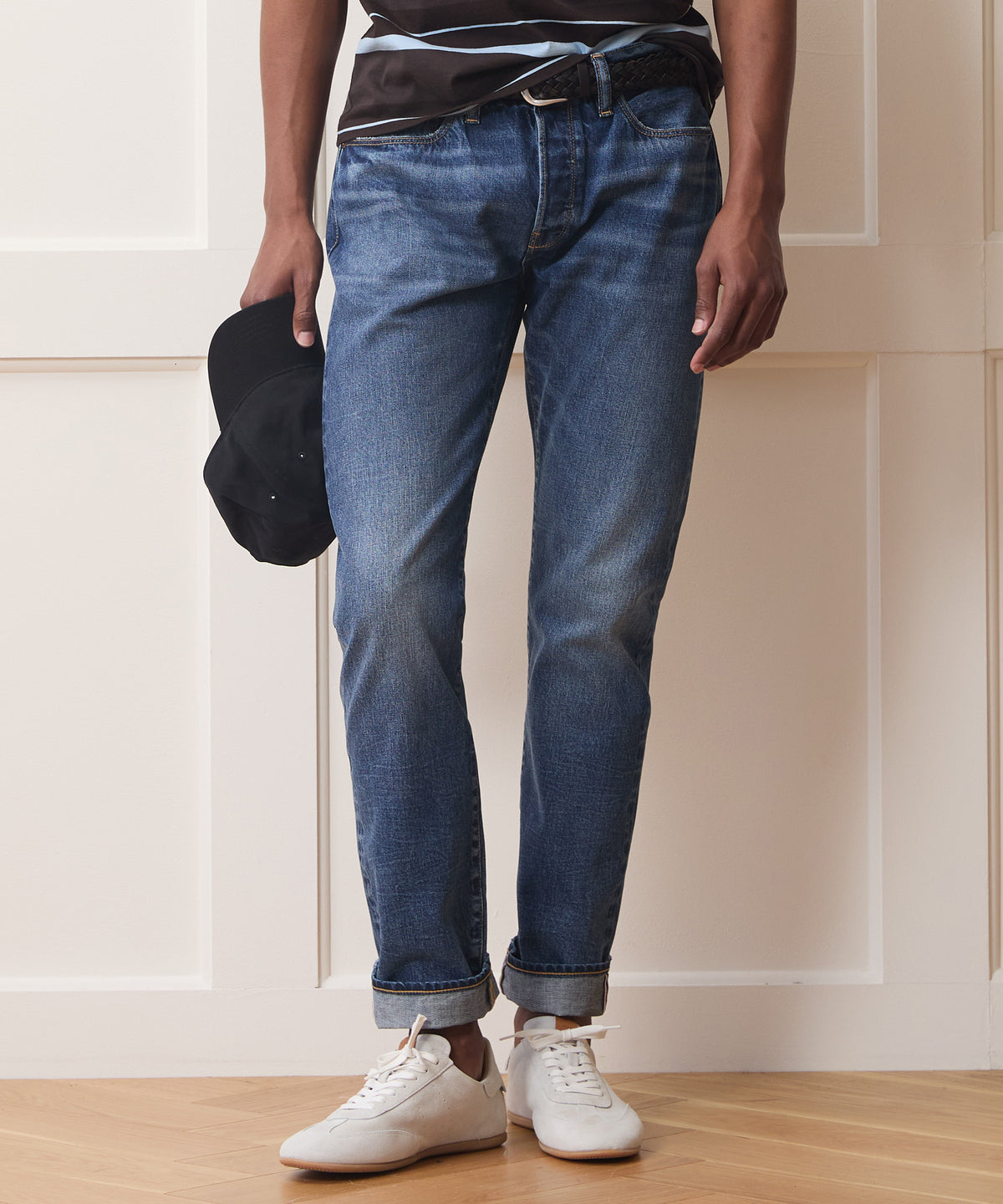 Slim Selvedge Jean in Dark Indigo
