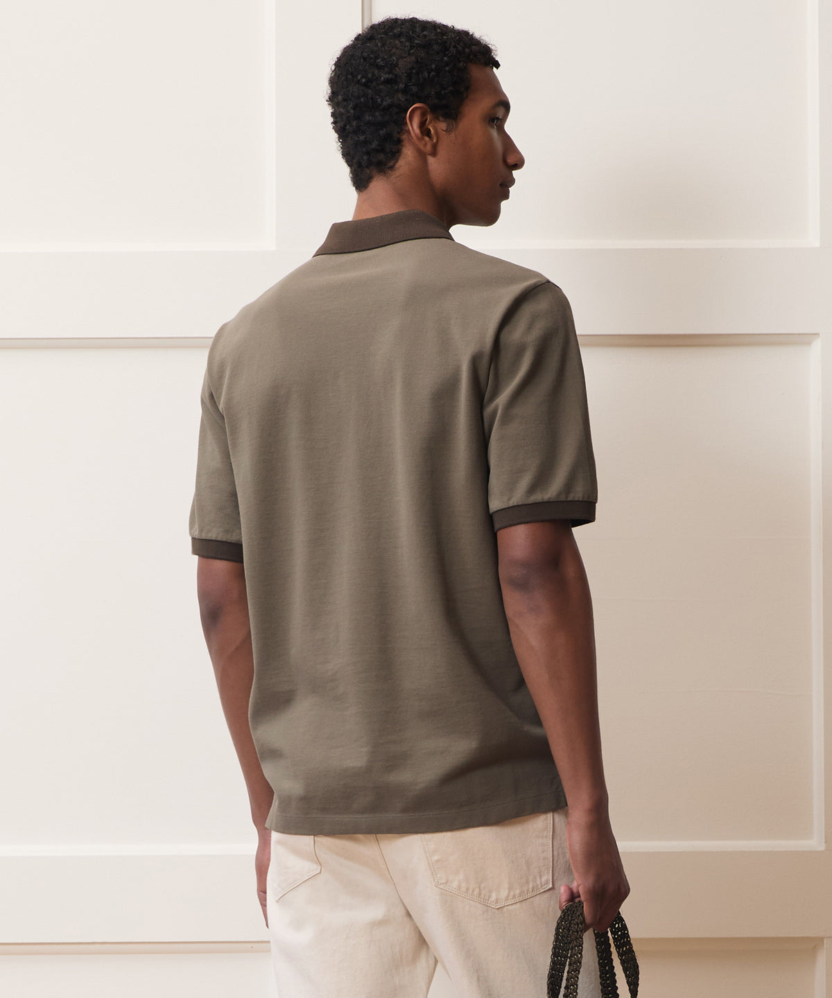Cotton Pique Ringer Polo