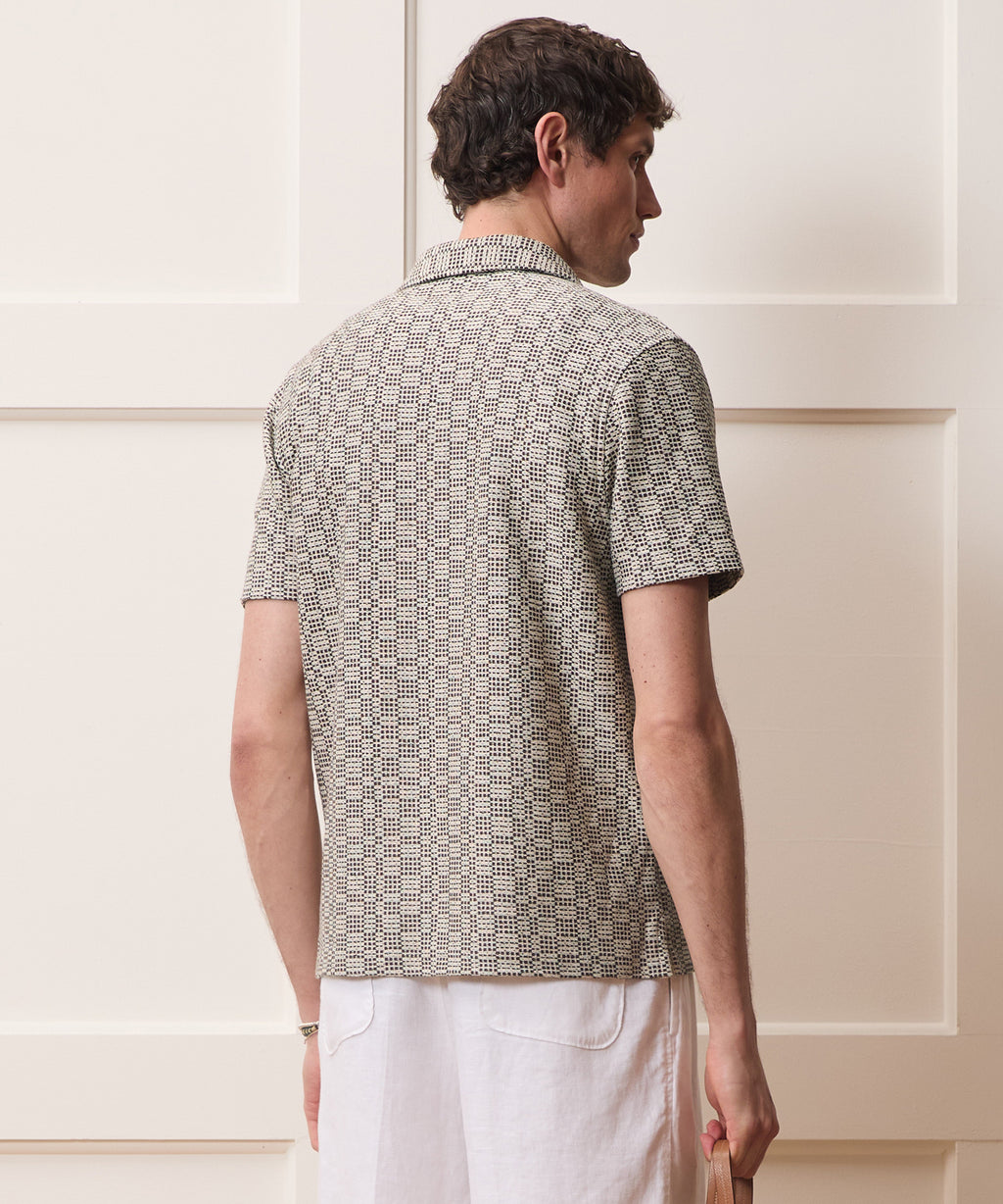 Italian Crosshatch Knit Shirt