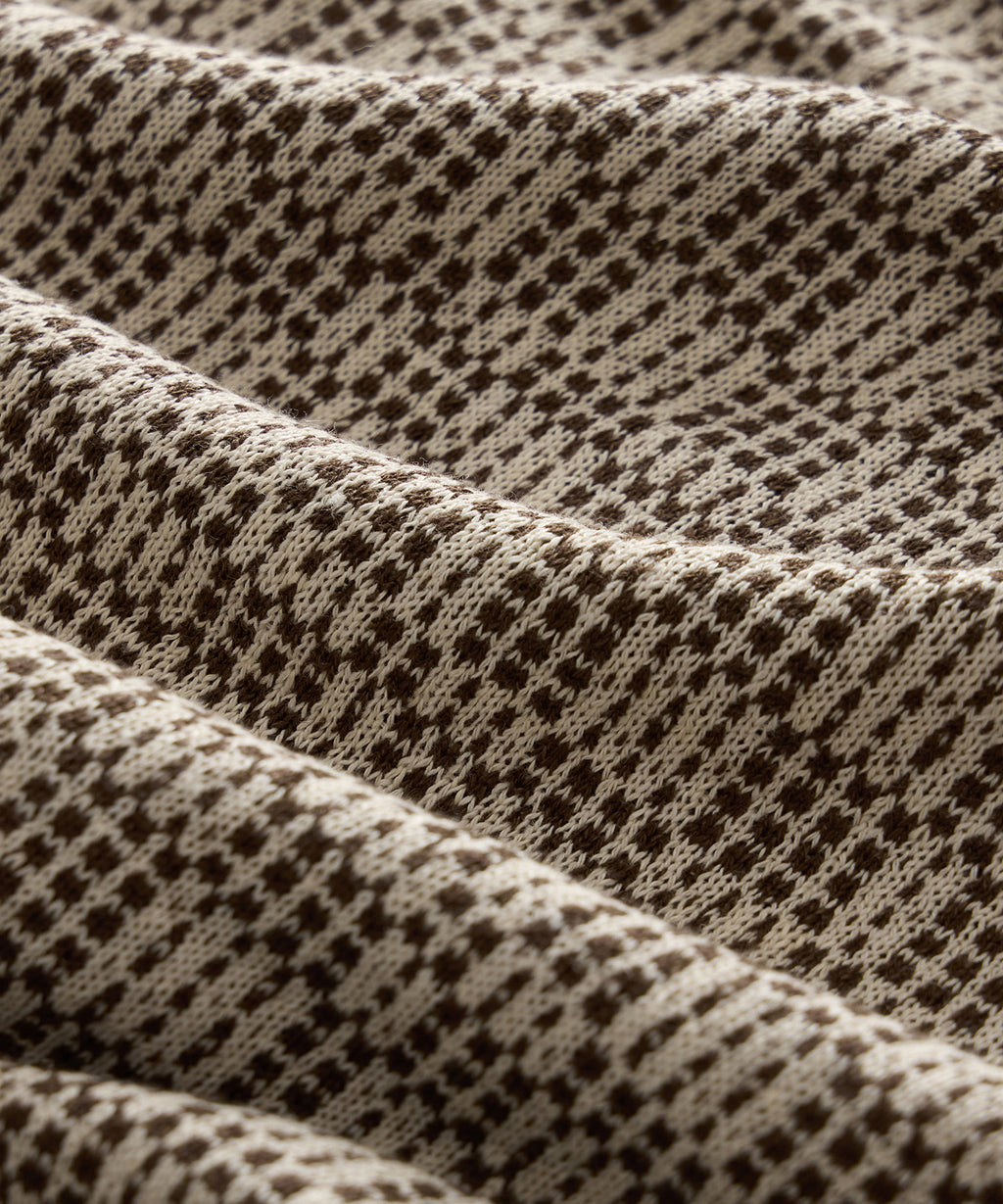 Italian Crosshatch Knit Shirt