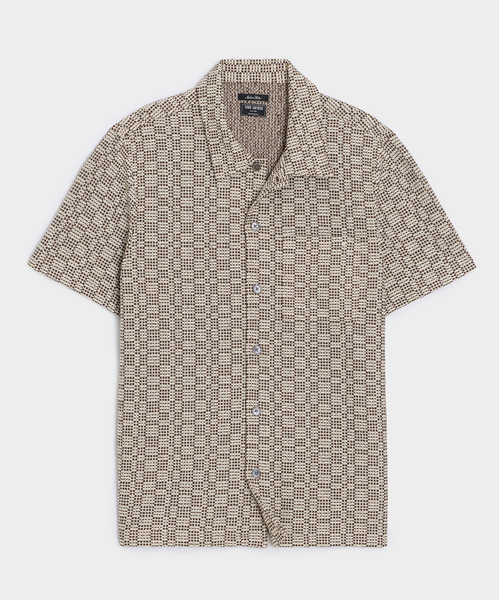 Italian Crosshatch Knit Shirt