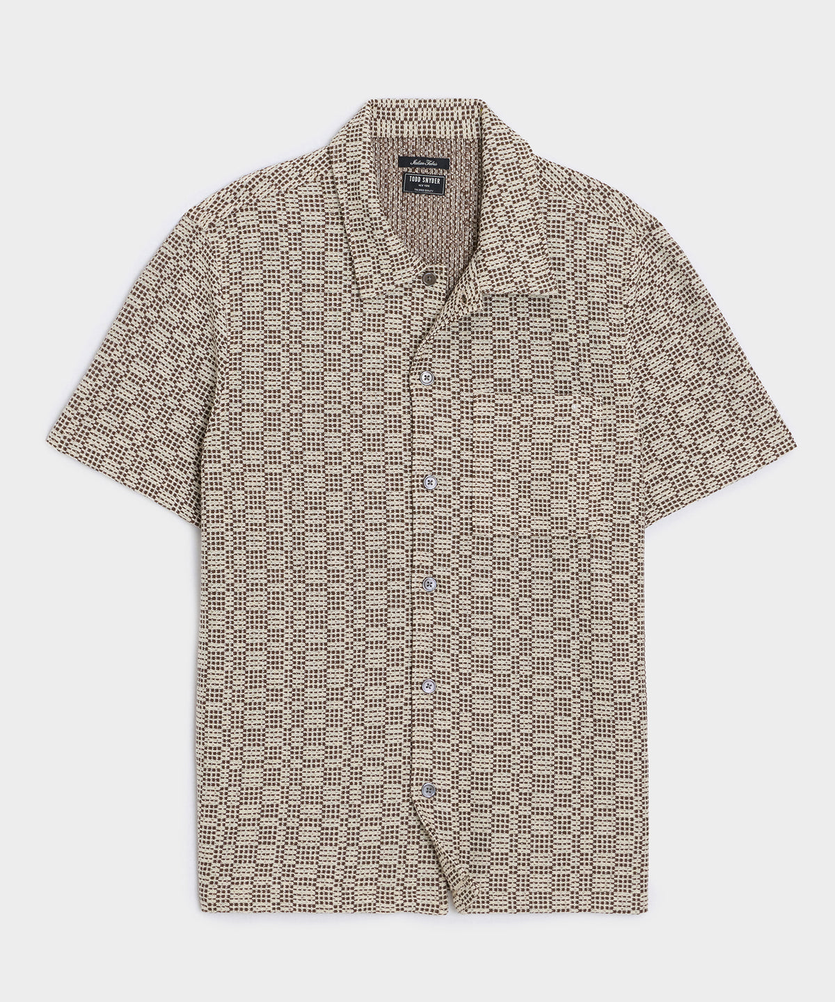 Italian Crosshatch Knit Shirt
