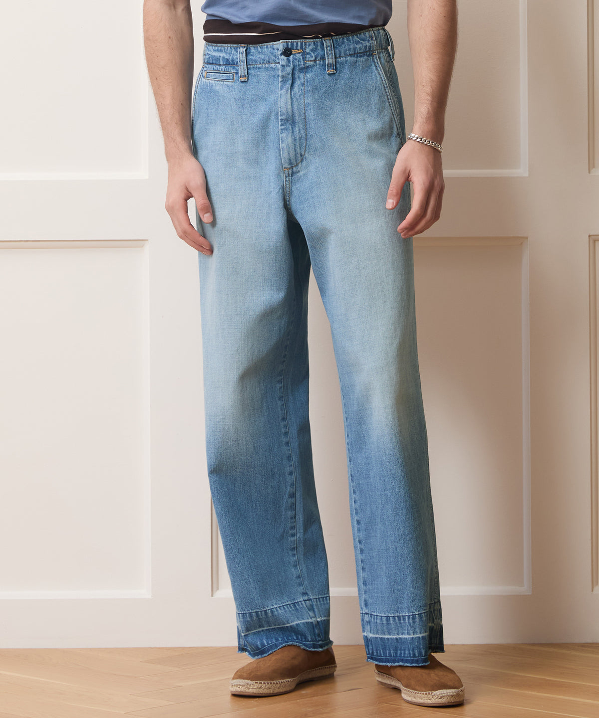 Lightweight Big Jean in Light Indigo