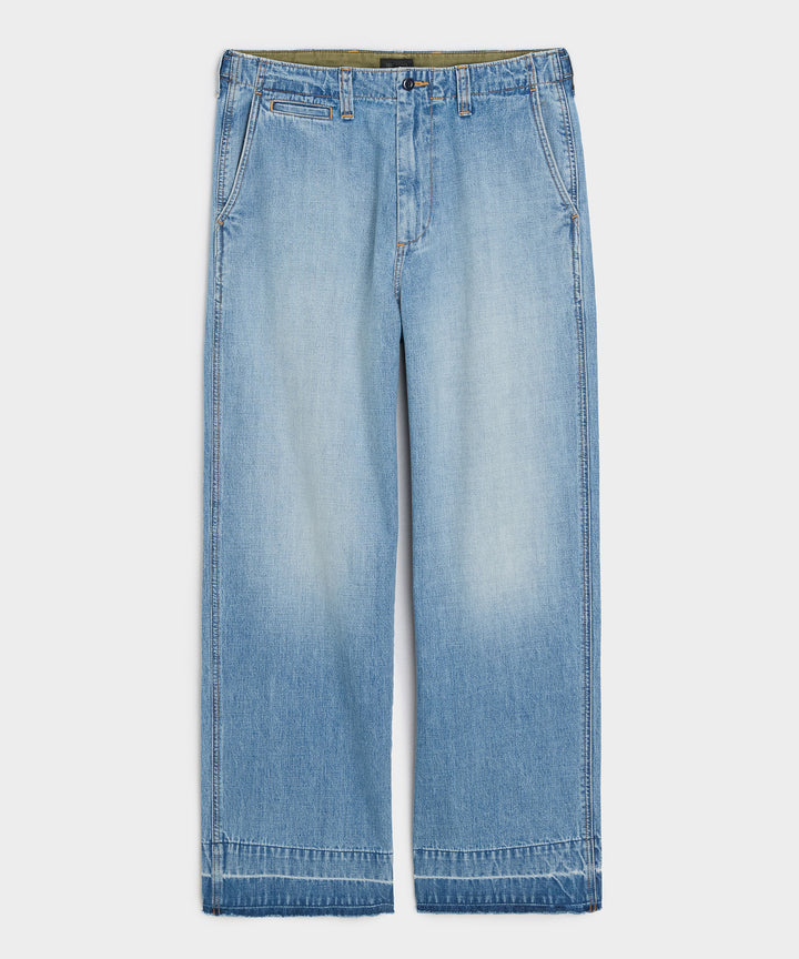 Lightweight Big Jean in Light Indigo