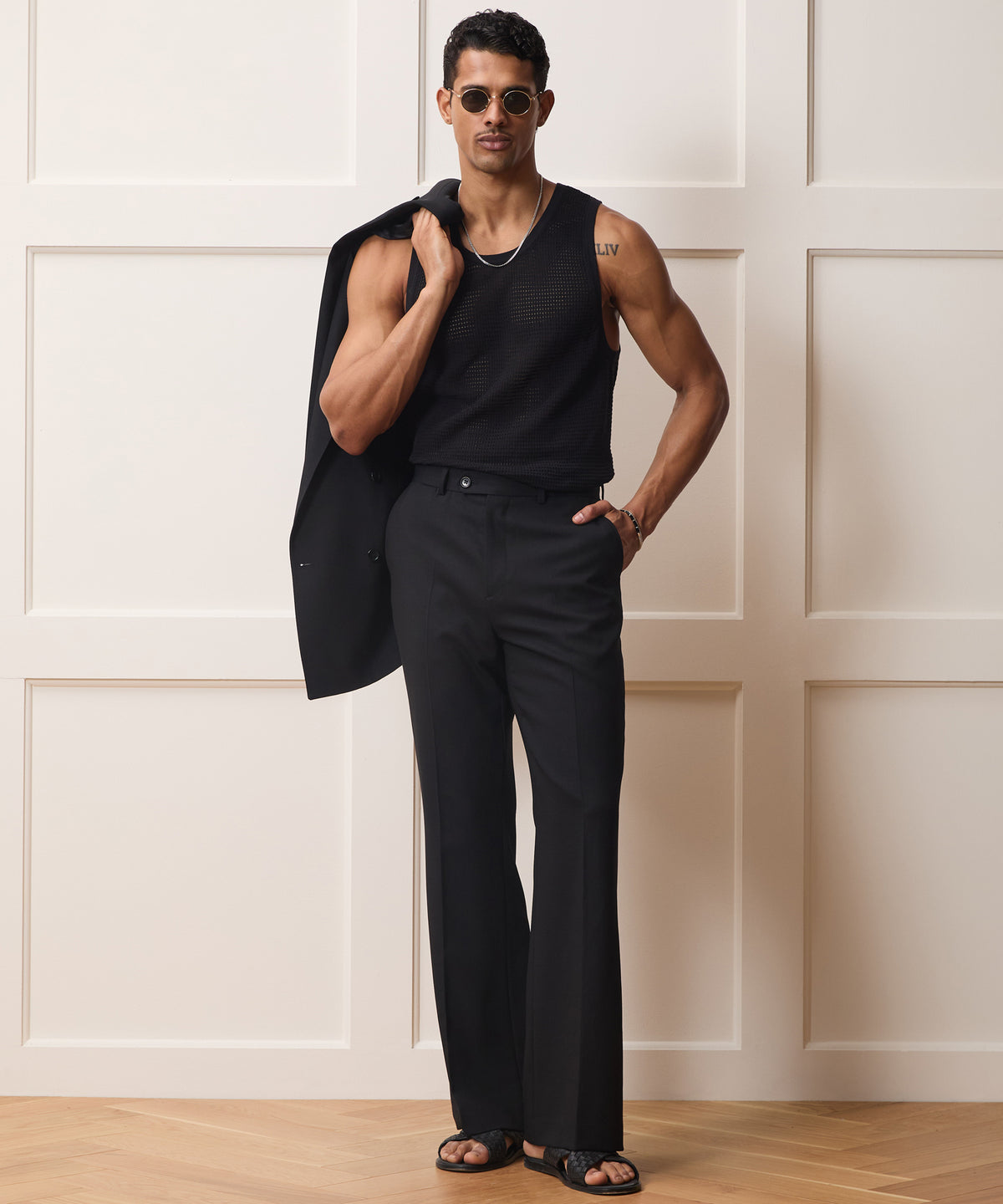 Italian Wool Flare Trouser