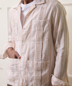 Cotton-Linen Guayabera Shirt