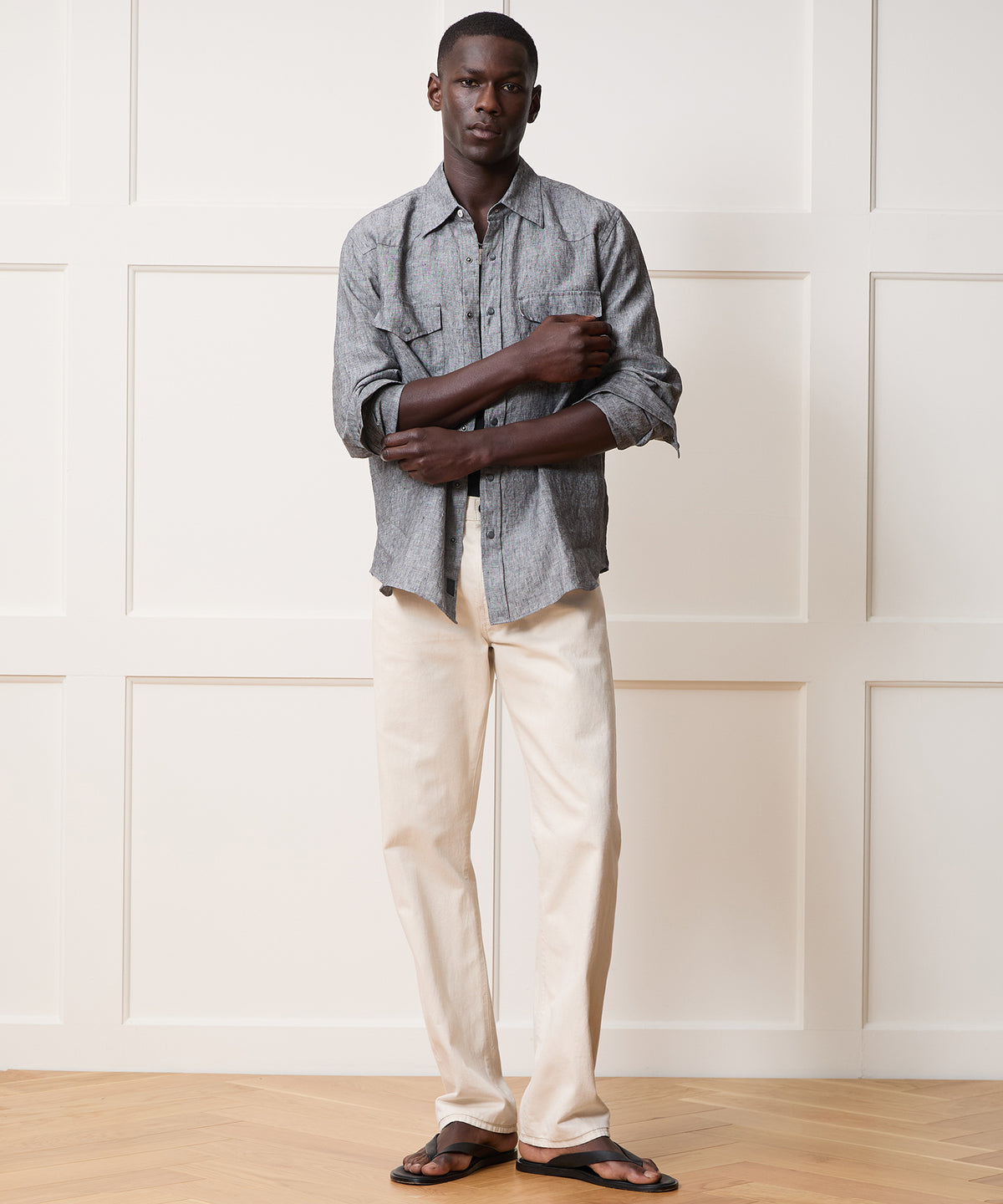 Linen Western Shirt