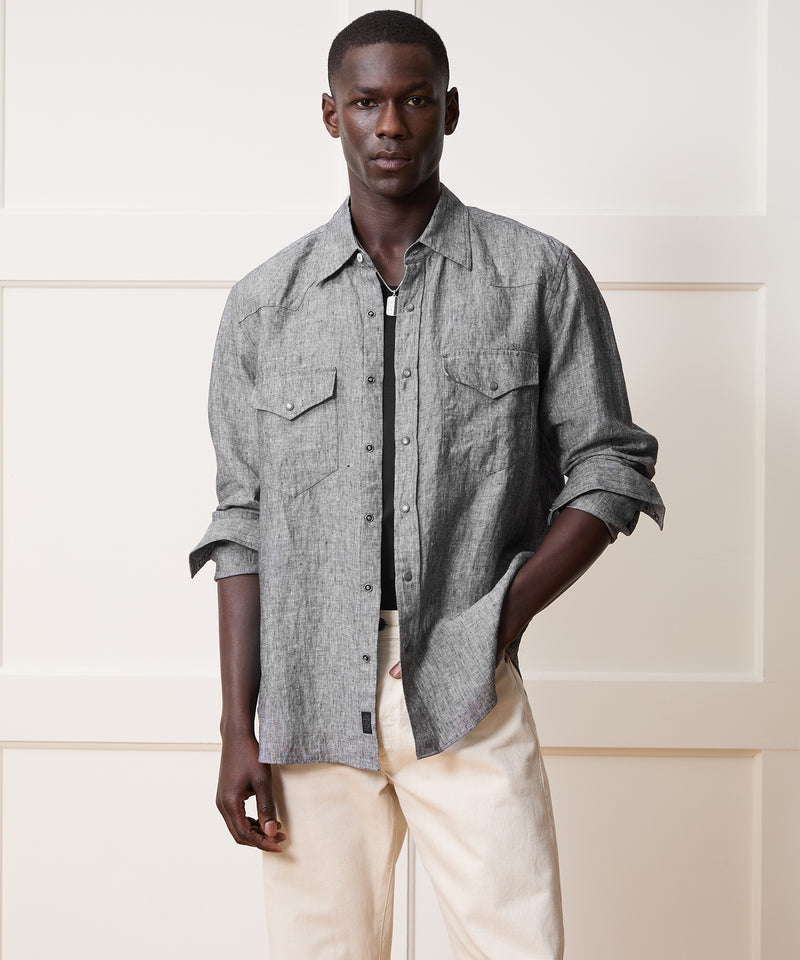 Linen Western Shirt