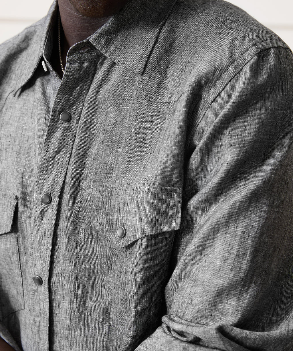 Linen Western Shirt