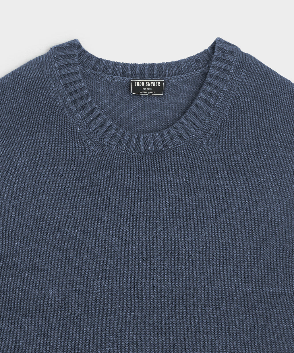 Linen Crewneck Sweater