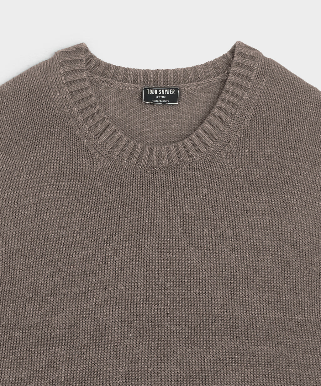 Linen Crewneck Sweater