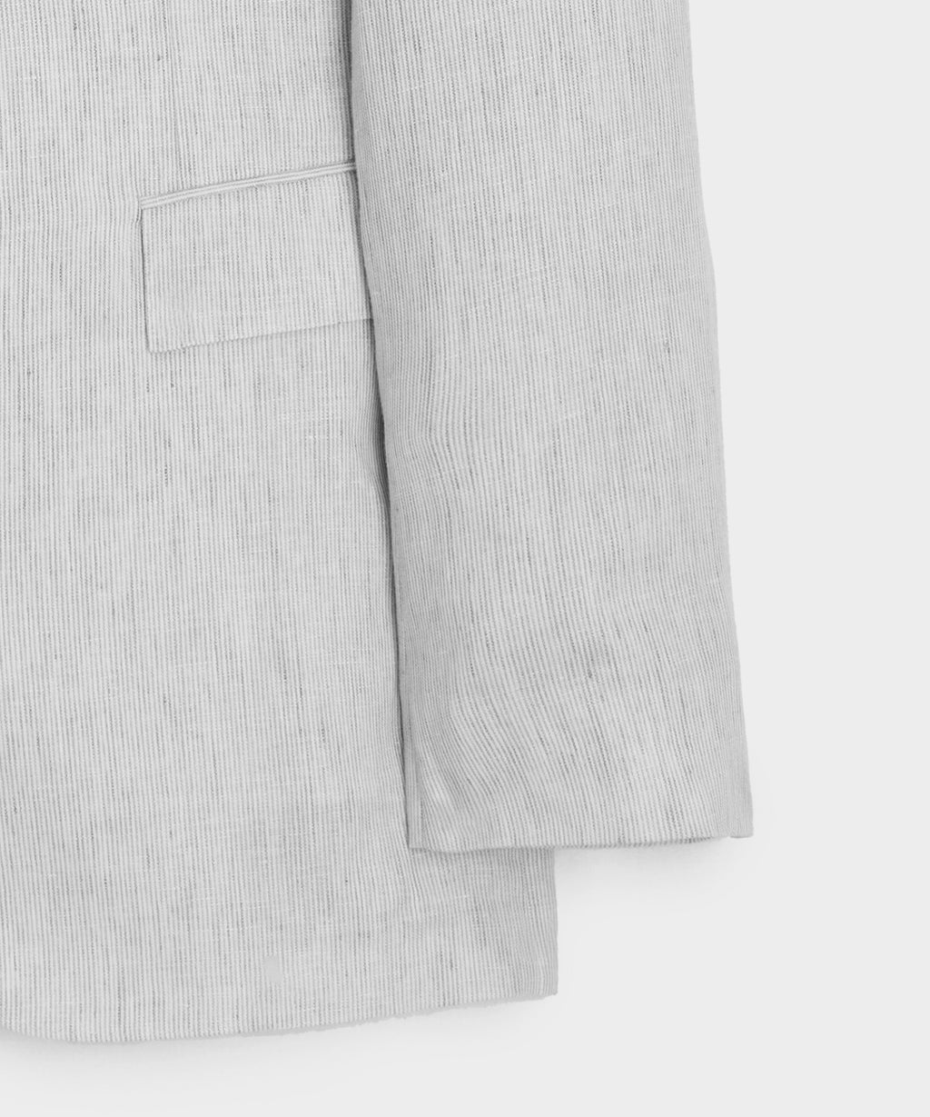 Italian Striped Linen Sutton Jacket