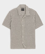 Italian Bouclé Knit Cabana Shirt