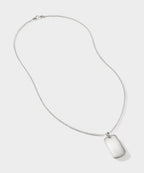 John Hardy Sterling Silver Tag Pendant Necklace