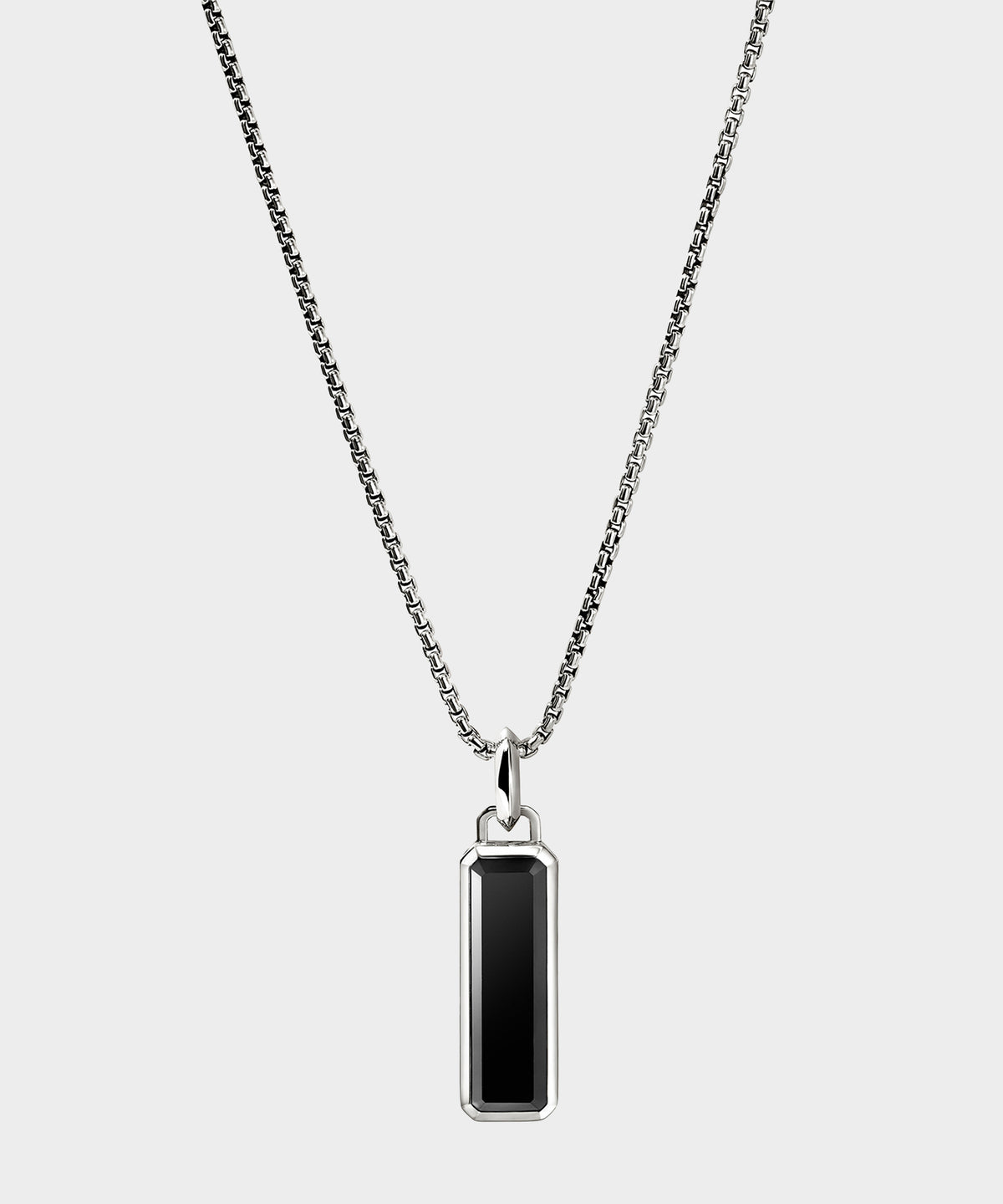 John Hardy Sterling Silver Onyx Talisman Necklace