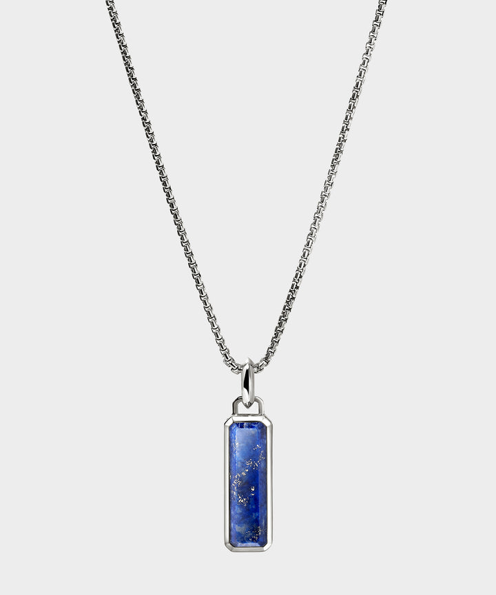 View of the John Hardy Sterling Silver Lapis Lazuli Necklace.