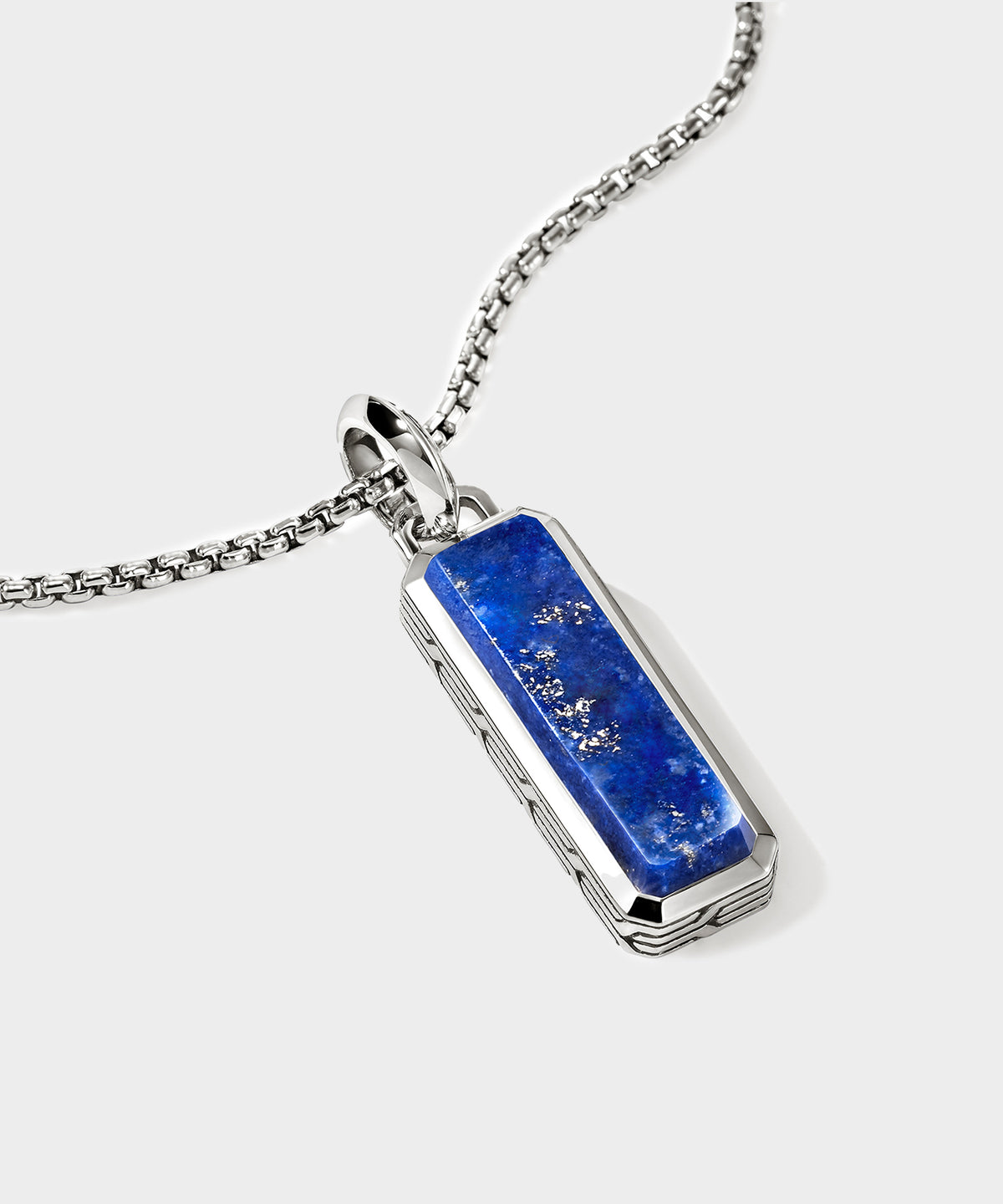 View of the John Hardy Sterling Silver Lapis Lazuli Necklace.