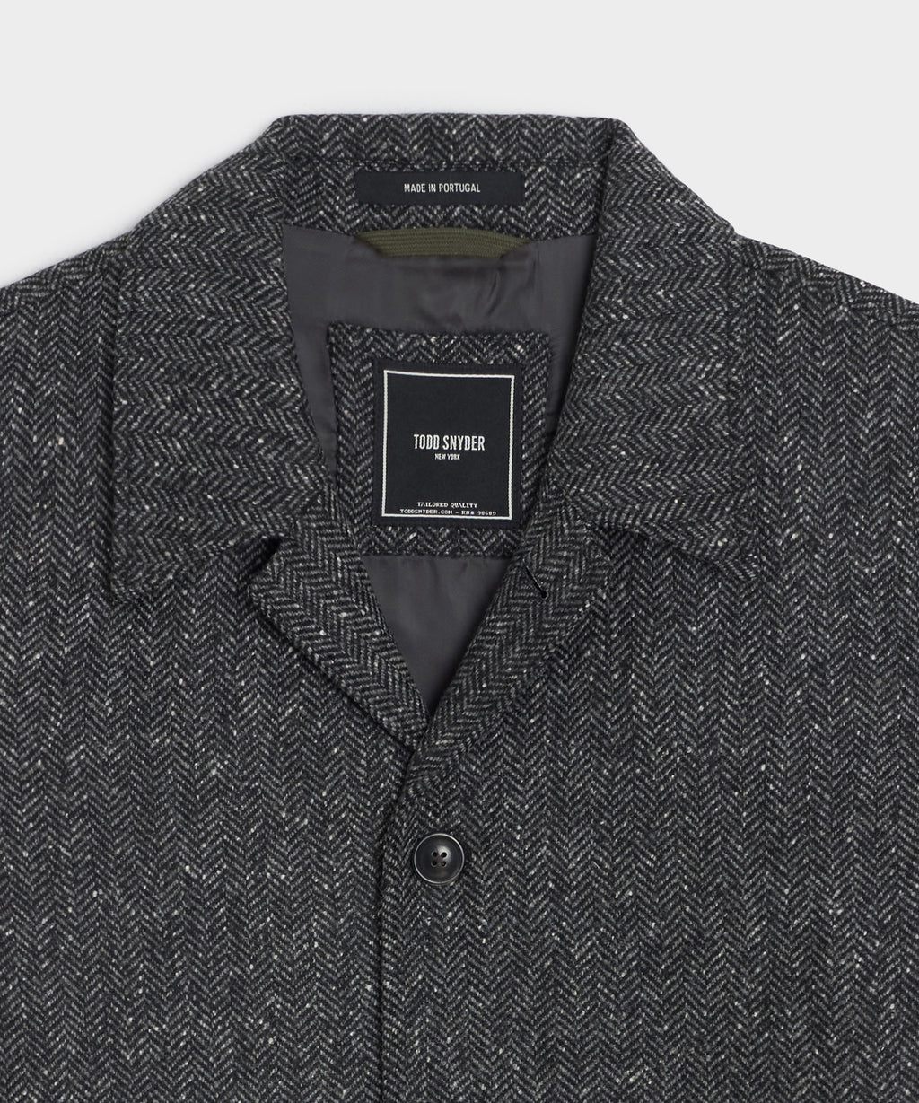 Italian Wool Herringbone Chore Coat