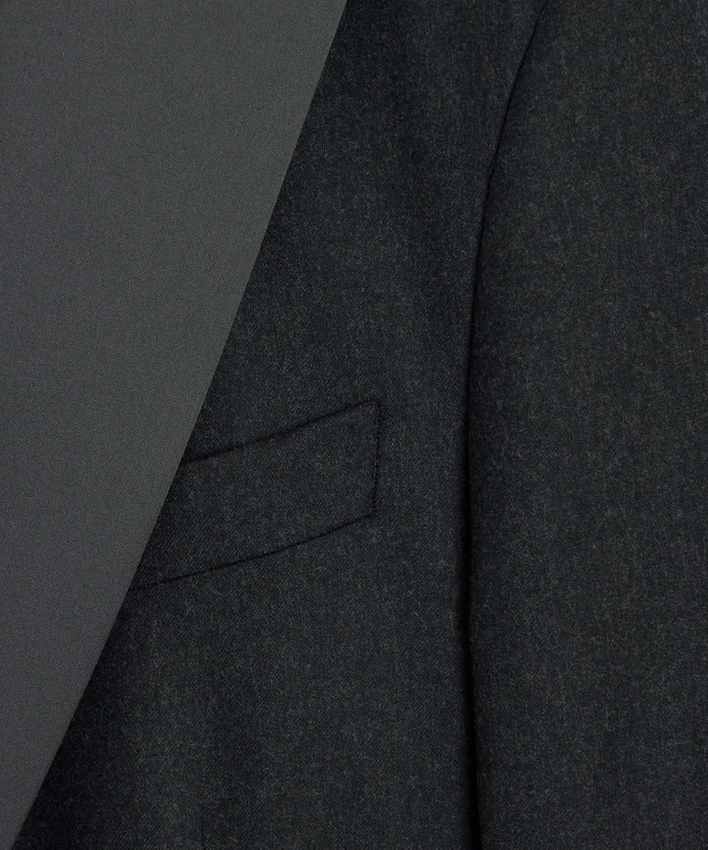 Italian Flannel Tuxedo Jacket