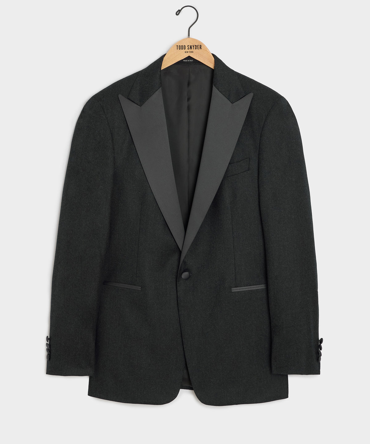 Italian Flannel Tuxedo Jacket