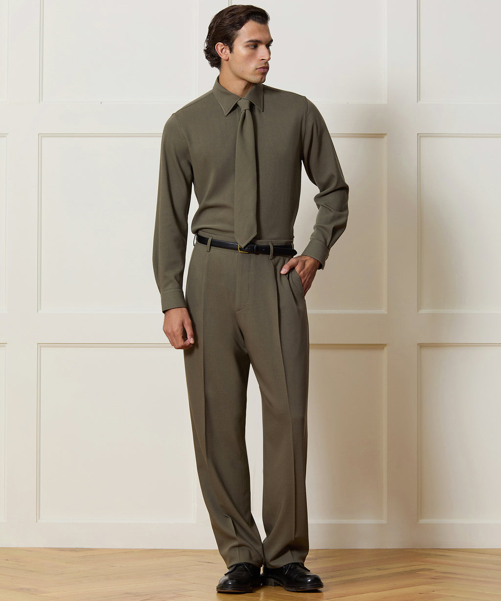 Italian Crepe Wool Shirt