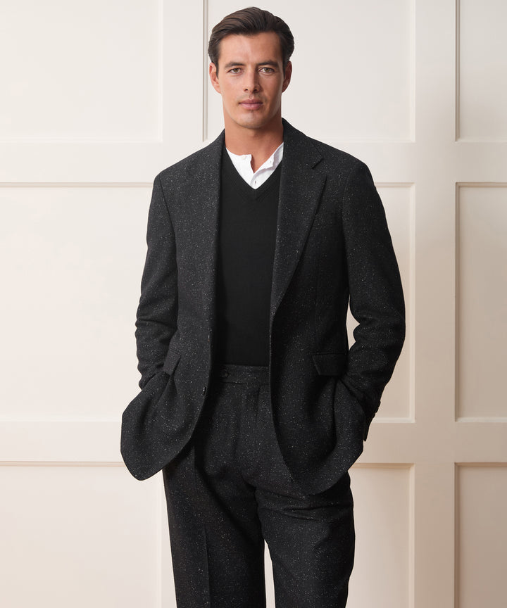 Italian Wool-Silk Donegal Wythe Suit