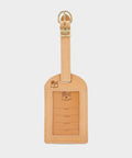 Il Bisonte Leather Luggage Tag in Natural