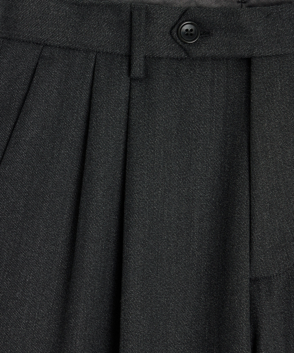 Italian Cavalry Twill Wythe Trouser in Charcoal