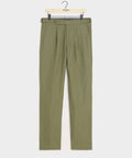 Straight Fit Irish Linen Side Tab Trouser