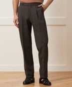 Italian Seersucker Side Tab Trouser