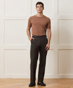 Italian Seersucker Side Tab Trouser